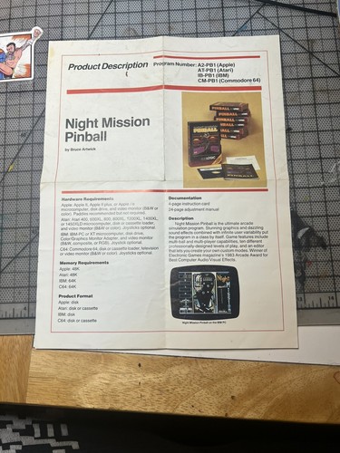 Sublogic night mission pinball - sublogic,